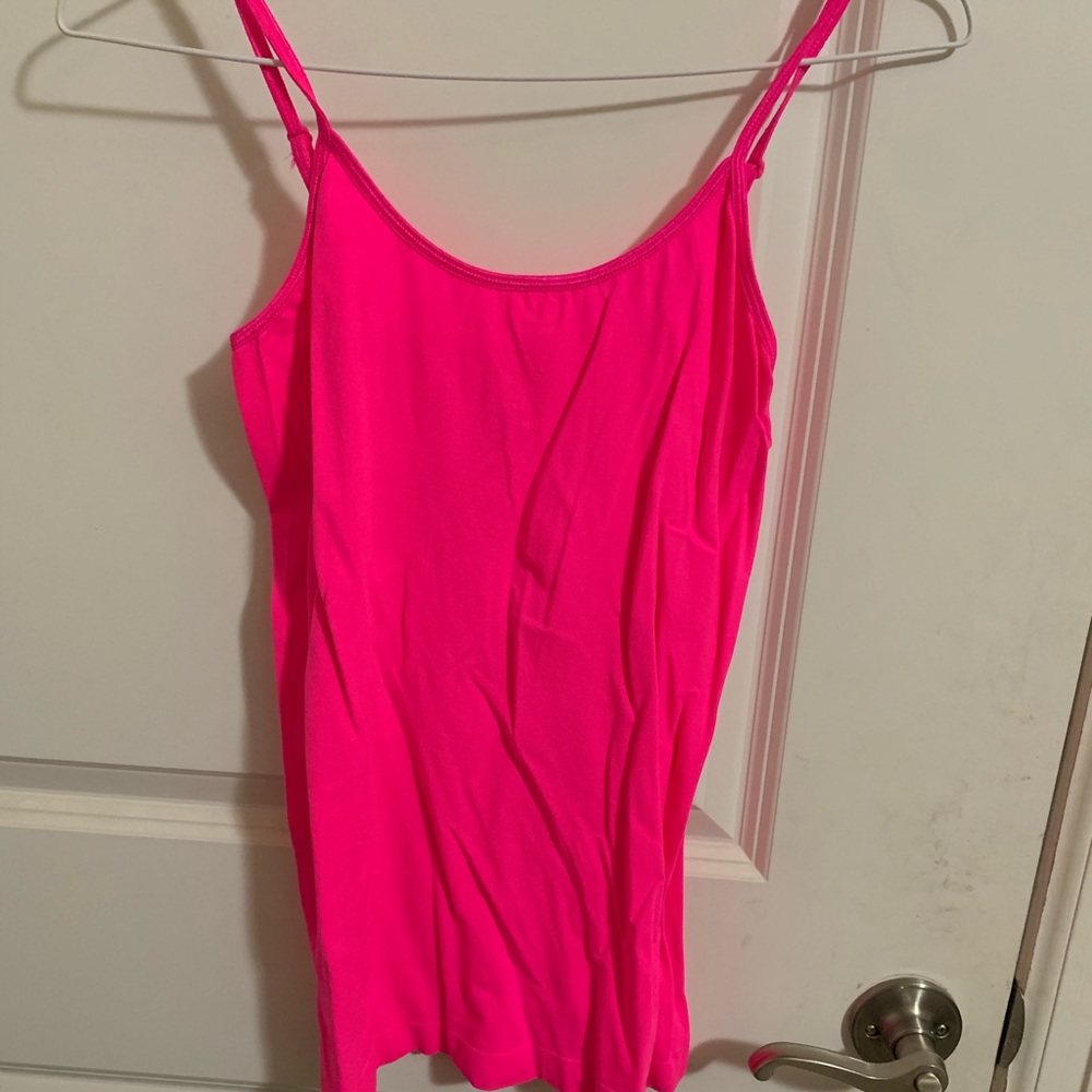 Hot pink and baby blue cami